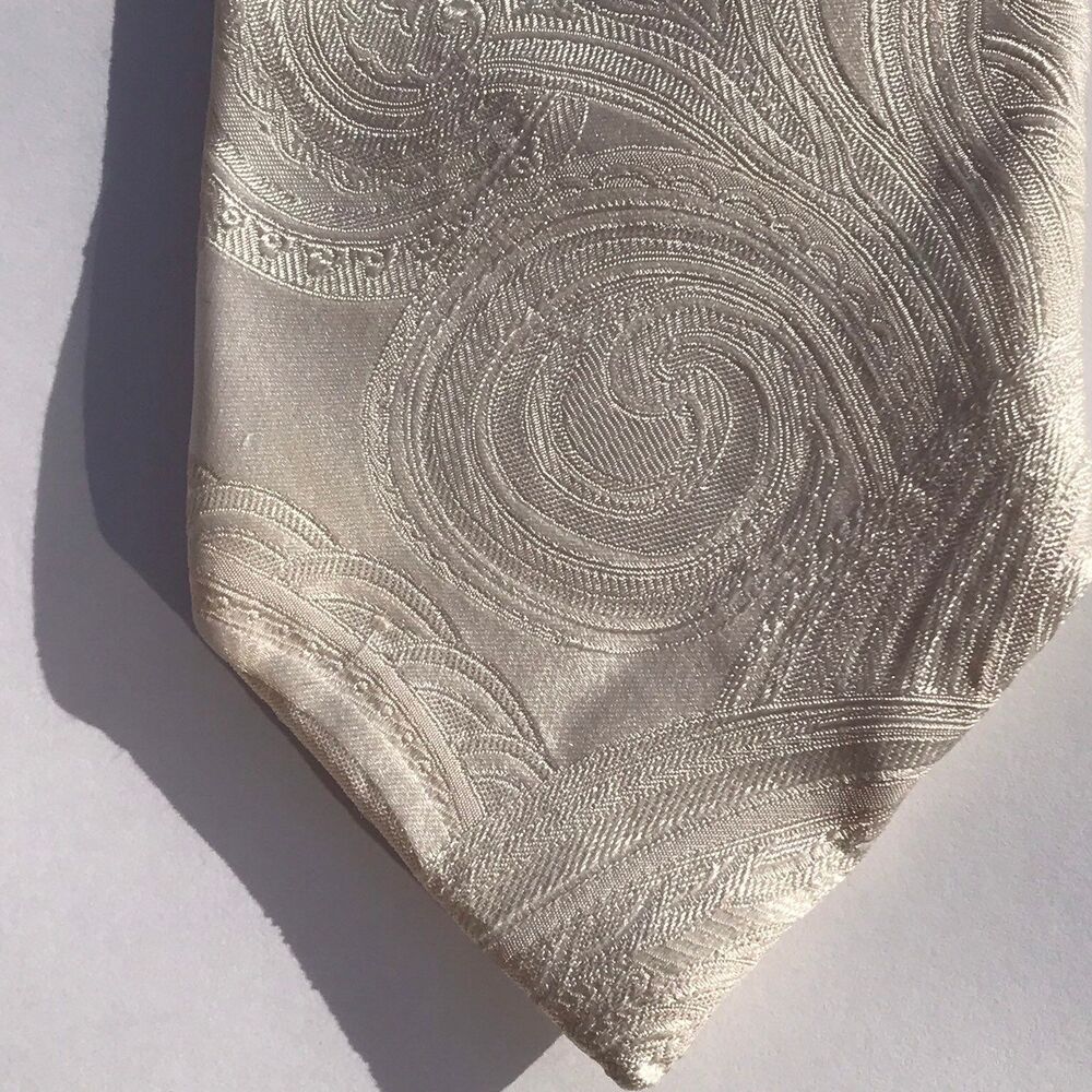Vintage Donald J. Trump White on White Tie